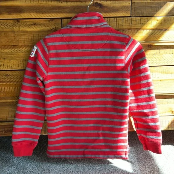 Mini Boden Boys Pullover Quarter Zip Sweatshirt - Picture 6 of 7